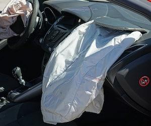 cars with airbags deployed